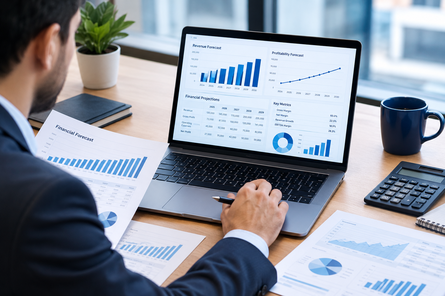 Financial modeling and financial forecasting services